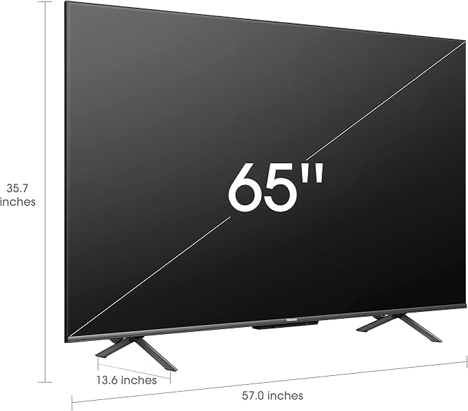 Hisense ULED 4K Premium 65U6H Quantum Dot QLED Series 65-Inch Smart Google TV, Dolby Vision Atmos, Voice Remote, Compatible with Alexa (2022 Model) Black - Image 2