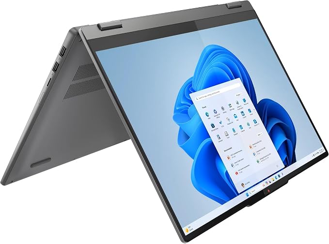 Lenovo IdeaPad 5 2-in-1 Laptop, 16" WUXGA Touchscreen, AMD Ryzen 7 8845HS, 16GB RAM, 2TB SSD, AMD Radeon Graphics, Backlit KB, Wi-Fi6, FP Reader, Win11, Luna Grey, w/USB Hub, W/GaLiMu - Image 3