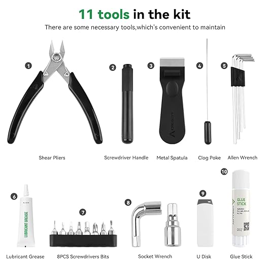 Creality Official General Tool Box Kit 3D Printer Tool Kit Set 11PCS in 1 - Image 2