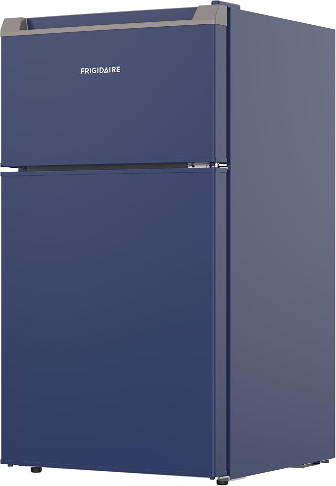 Frigidaire Compact Refrigerator with Top Freezer - 2 Door Fridge with 3.2 Cu Ft, Contemporary Series, Blue - Image 3