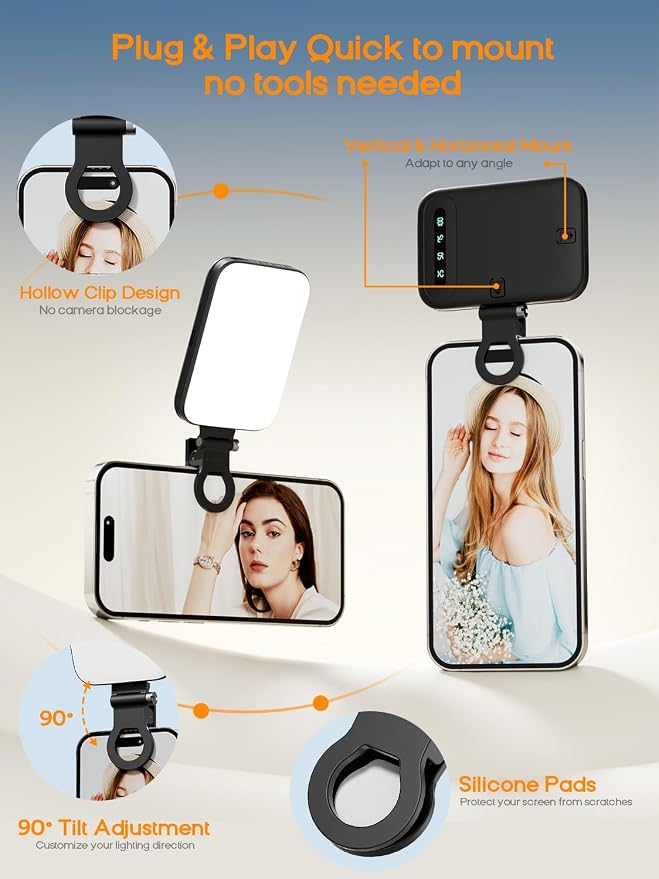 Selfie Light – Rechargeable Phone Light Clip - Image 6