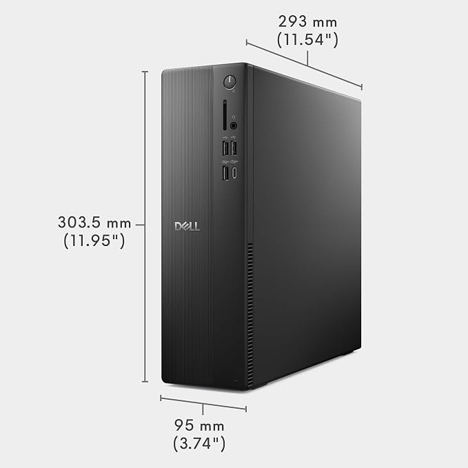 Dell Slim Desktop ECS1250 - Intel Core i3 14100 Processor, 8GB DDR5 RAM, 512GB SSD, WiFi 6, Intel UHD Graphics 730, Windows 11 Home, Onsite Service - Black - Image 9