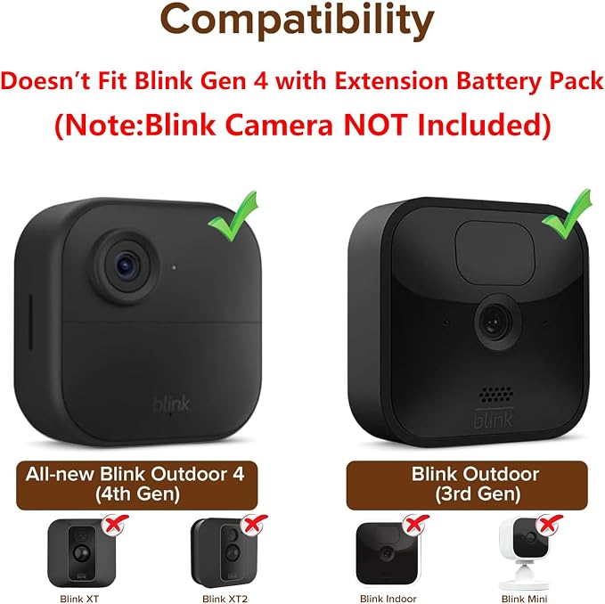 Wall Mount for Blink Outdoor Camera, Waterproofproof 360°Adjustable Mount - Image 2