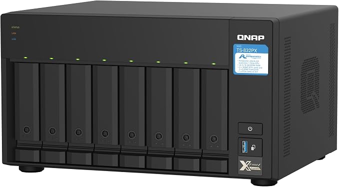 QNAP TS-832PX-4G 8 Bay High-Capacity NAS by QNAP