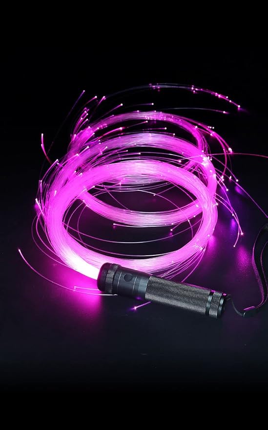 6ft LED Fiber Optic Whip Dance Space Whip by LQMEILI
