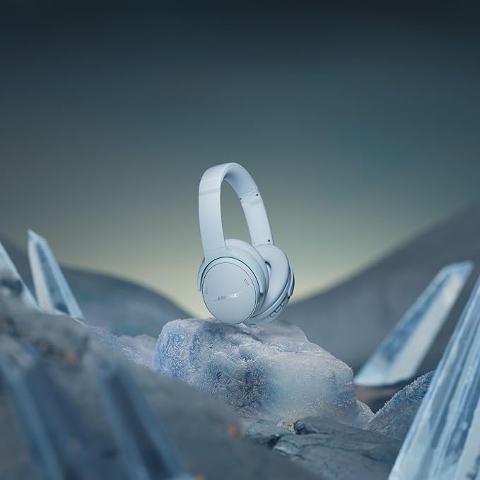 Bose QuietComfort Headphones - Wireless Bluetooth Headphones, Active Over Ear Noise Cancelling and Mic, USB-C Charging, Deep Bass, Up to 24 Hours of Playtime, Ice Blue - Limited Edition Color - Image 6