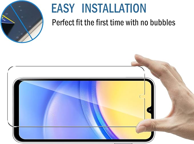 2 Pack Compatible with Samsung Galaxy A15 5G/4G Screen Protector, Full Coverage - Image 8