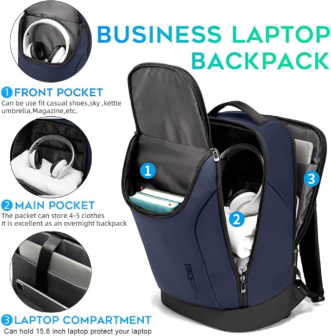 BANGE Business Commute Backpack Waterproof fit 15.6 Inch adopt in Commute - Image 3