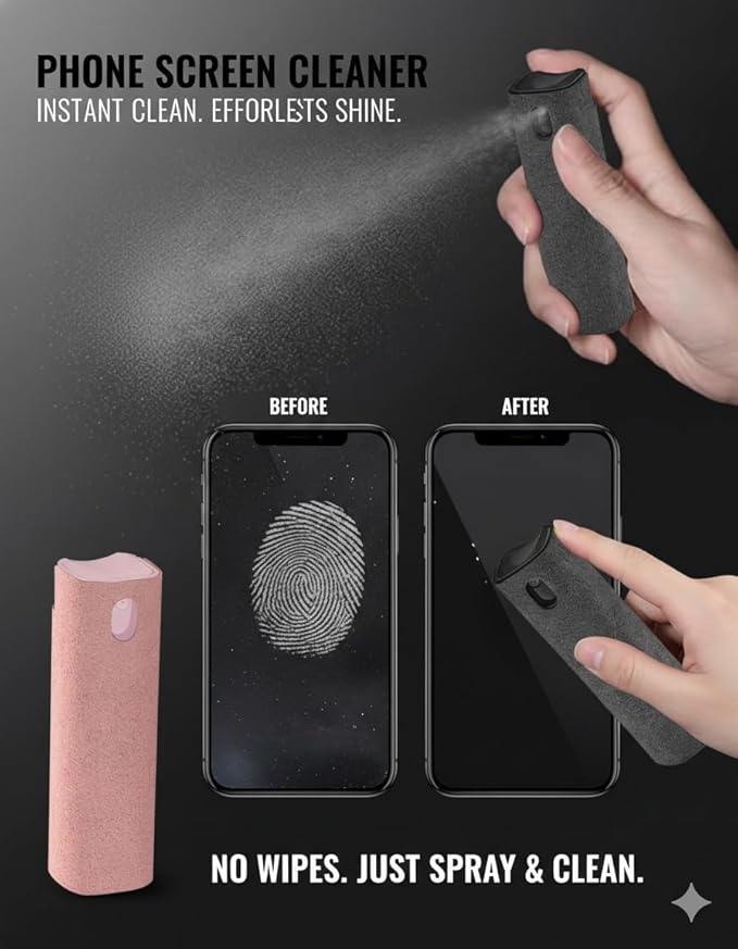 Car Screen Cleaner Spray and Wipe Touch Screen Cleaner - Image 3