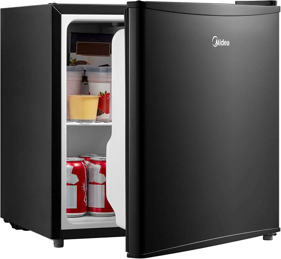 Midea 1.6 Cu.ft Mini Fridge, Energy Star Certified, Low Noise for Bedroom by Unknown