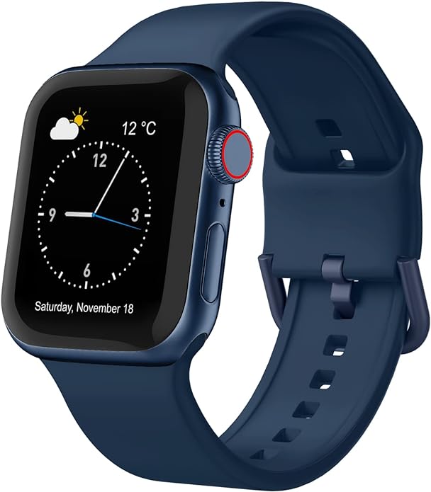 Sport Band Compatible with Apple Watch Bands 49mm 46mm 45mm 44mm 42mm 41mm 40mm by Recoppa