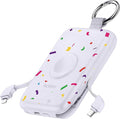 RORRY Portable Charger, 10000mAh PD 20W Fast Charging Portable Charger Power Bank with Built in Cables, Travel Battery Pack for iPhone and Apple Watch Ultra/11/10/9/8/7/6/5, Confetti-Purple by RORRY