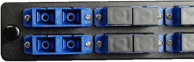 RiteAV LGX Footprint Fiber Optic Cable SC Adapter Patch Panel 6 Ports Loaded - Image 4