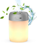 Night Lights Humidifiers For Bedroom, USB Rechargeable, LED Lights For Bedroom,4 Mode Portable Humidifier Fit For Various Scenarios,<28dB, Auto Shut-off, Ideal For Home Travel Plants(Gray） by SZOLLC