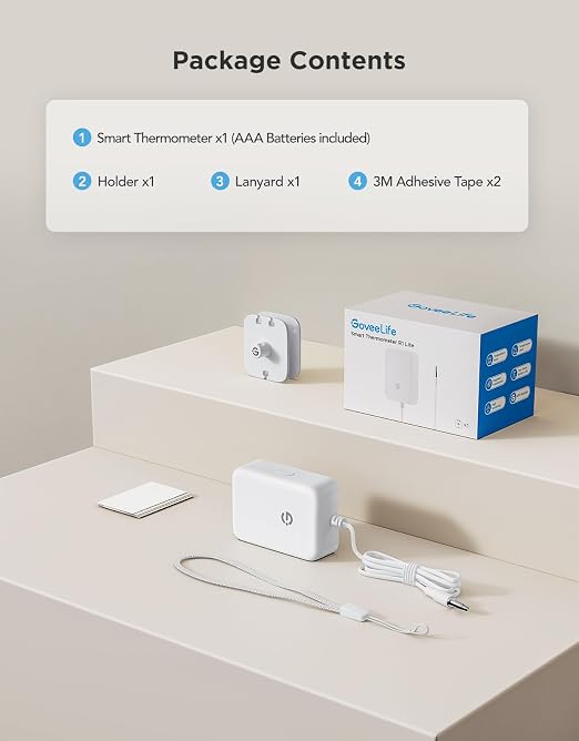 GoveeLife Refrigerator Freezer Thermometer 1 Pack, Smart APP Alerts - Image 7