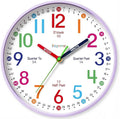 Roymnie Wall Clock 8 Inch for Kids Learning to Tell Time Easily Non Ticking by Unknown