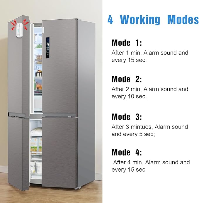 DAYTECH Refrigerator Door Alarm Freezer Door Left Open Alarm - Image 4