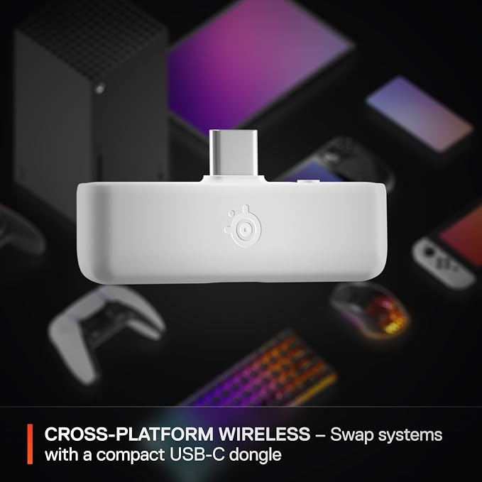 SteelSeries Arctis Nova 5X Wireless Multi-System Gaming Headset — White — Neodymium Magnetic Drivers — 100+ Audio Presets — 60 HR Battery — 2.4GHz or BT — Gen2.X Mic — Xbox, PC, PS, Switch, Mobile - Image 7