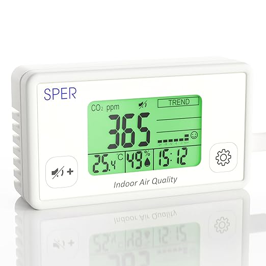 Sper Scientific Digital Indoor Air Quality Meter Monitor 800052 w/NDIR CO2 by SperScientific
