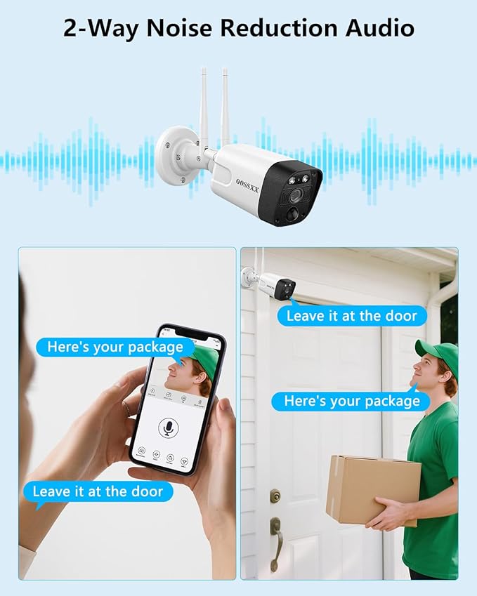 5MP WiFi Security Camera System, 10CH NVR - Image 2