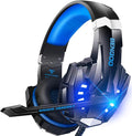 BENGOO G9000 Stereo Gaming Headset for PS4 PC Xbox One PS5 Controller, Noise Cancelling Over Ear Headphones with Mic, LED Light, 7.1 Surround Sound, Soft Memory Earmuffs for Nintendo Xbox Series X|S by BENGOO