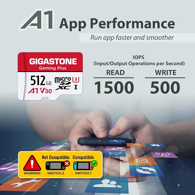 【for Switch 1 Only】 GIGASTONE 512GB Micro SD Card - Image 8