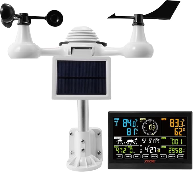 VEVOR YT60234 WiFi Weather Station 7-in-1, Weather Stations WiFi Indoor Outdoor - Image 10