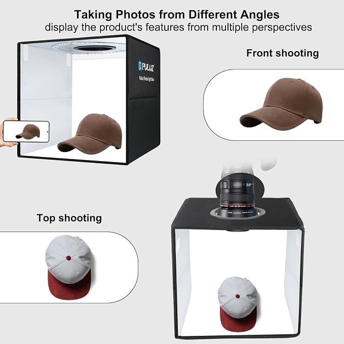 16"×16" Professional Photo Studio Light Box, PULUZ Portable Foldable Light Box - Image 4