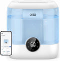 DREO Smart Humidifiers for Bedroom, 6L Top Fill Supersized Cool Mist Humidifier for Large Room, 60 Hour Runtime, Quiet Ultrasonic Humidifiers for Plants, Baby, Indoor, Home, Night Light, Blue by DREO