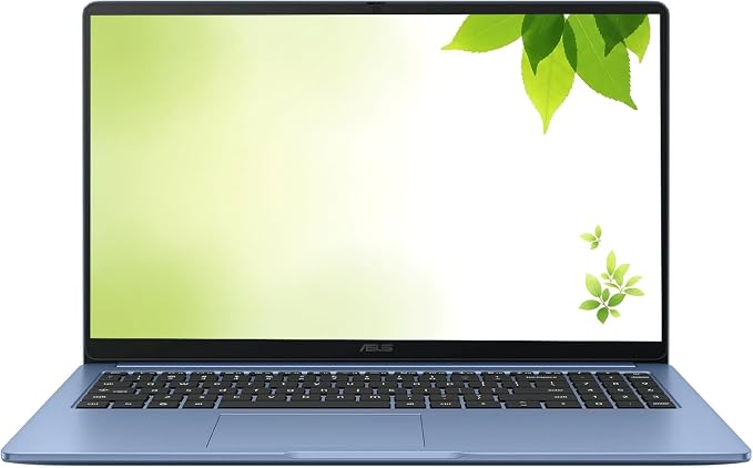 ASUS 2026 15" FHD IPS Chromebook, Intel Processor Up to 2.80GHz, 4GB DDR4, 128GB Storage, HDMI, Super-Fast WiFi, Chrome OS, Pastel Blue, Renewed by Amazon+Renewed