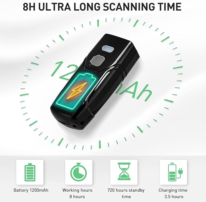 Wireless Barcode Scanner, 1D 2D Bluetooth Bar Code Scanners USB Wired & 4.2 - Image 3