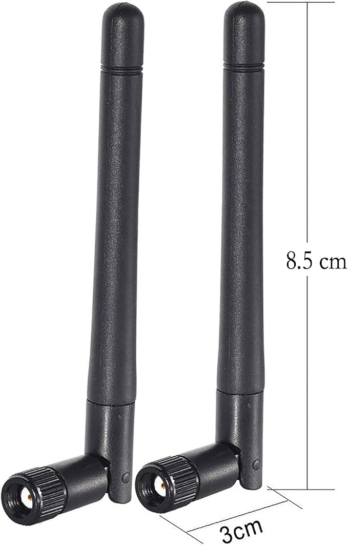 Bingfu Dual Band WiFi 2.4GHz 5GHz 5.8GHz 3dBi MIMO RP-SMA Male Antenna - Image 2