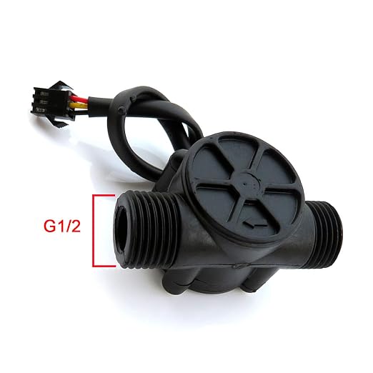 1/2" Water Flow Sensor Food-Grade Switch Hall Effect Flowmeter Fluid Meter - Image 3