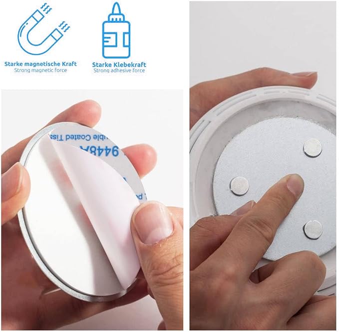 Magnetic Smoke Detector Sticky Pads Magnetic Adhesive Pads 3PCS Magnetic Smoke - Image 3