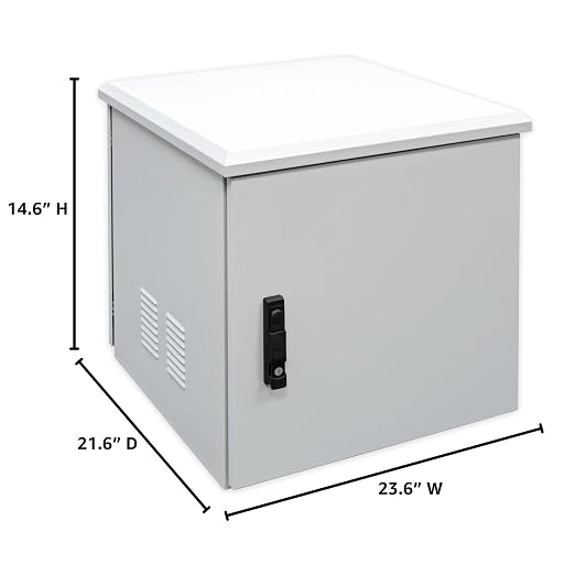 Electriduct 6U Outdoor Cabinet 21.6 Inch Depth IP55 Weather Resistant Enclosure - Image 5
