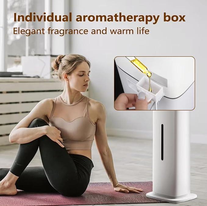 Smart White Humidifier, 2.1Gal/8L Large Capacity Cool Mist Humidifier with 3 Mist Levels, Auto Humidity Control, Timer & Auto Shut-Off, LED Panel & Remote, 360° Nozzle for Nursery, Office, Plants - Image 7