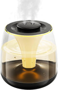 Humidifiers for Bedroom, 3 L Cool Mist Top-Fill 40H Super Long Time, 23dB Quiet, Baby Humidifier, Oil Diffuser for Large Room, Plants, Nursery, Office, Colored lights (black) by HEEYCEMUS