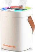 2L Humidifier for Bedroom,Portable Cool Mist Humidifiers,Ultra Quiet 20dB,Top Fill Air Humidifier for Home,Office,Plants,Adjustable Humidity,Night Light,BPA-Free,Beige by HEEYCEMUS