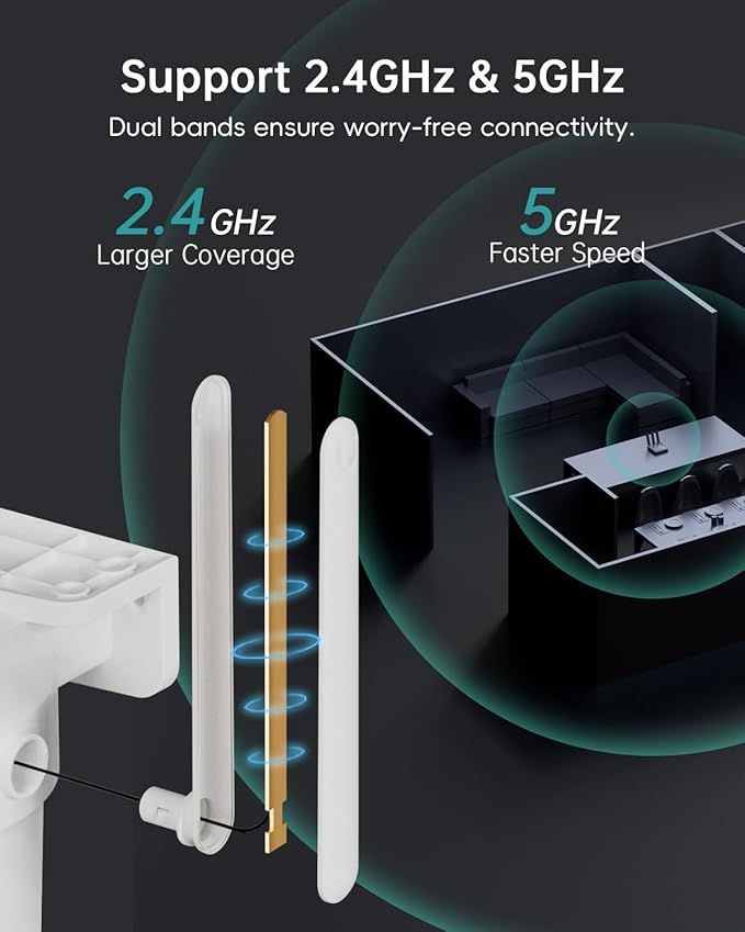 ZUMIMALL 2.5K Wired Cameras for Home Security, 2.4G/5G WiFi Outdoor Security - Image 4