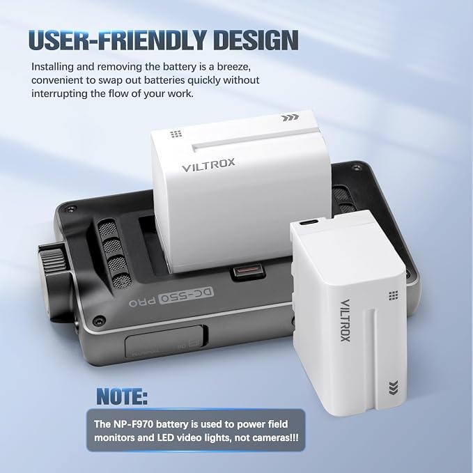 VILTROX NP-F970 Battery 2 Packs, Replacement - Image 7