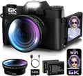 6K Digital Camera for Photography Autofocus, 2026 Upgraded 64MP WiFi Vlogging by SMARTKLIK