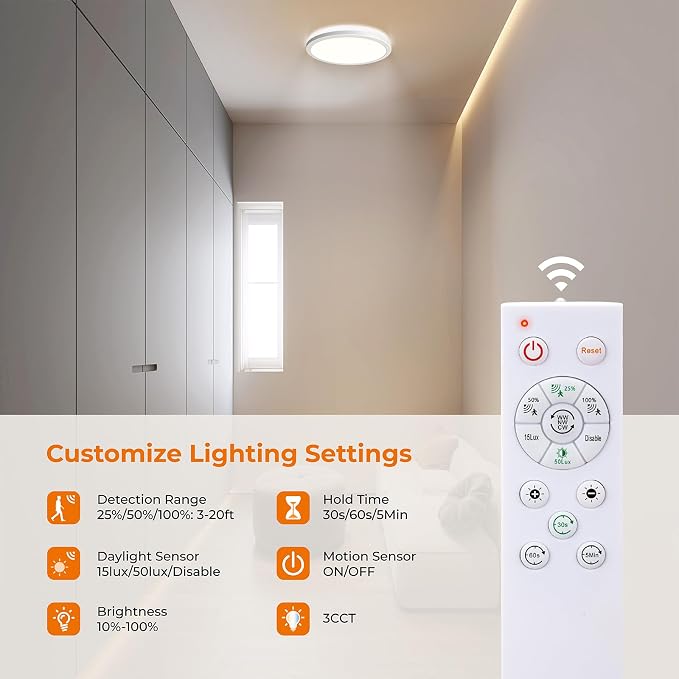 Matane Dimmable Motion Sensor LED Ceiling Light - Image 5