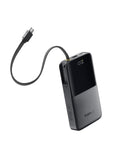 Baseus Portable Charger, 10000mAh Fast Charging Power Bank, 22.5W PD3.0 QC3.0 Battery Pack Built-in USB C Braided Cable, Travel Essentials for iPhone 17 16 15, iPad, S25/S24, Indoor/Outdoor by Baseus