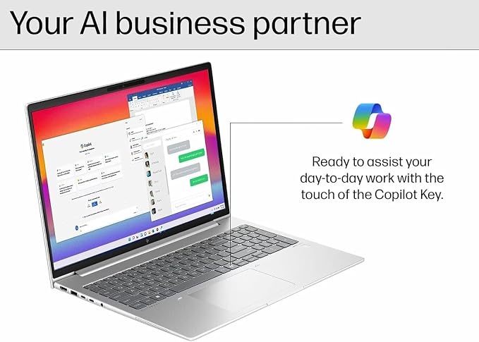 HP EliteBook 6 G1i Laptop Computer, Ultra 7 255U, 16GB DDR5, 512GB SSD | Idea for Business Daily Work, Lifetime Office 365, Backlit Keyboard, Thunderbolt 4, Windows 11 Pro, Pale Silver - Image 7