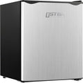 OSTBA 1.7 Cu.ft Mini Fridge with Freezer, Small Refrigerator, Silver | Compact Refrigerator with Adjustable Thermostat, Removable Shelves, Low Noise, Reversible Door for Bedroom Home Dorms Office by OSTBA