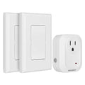 SURAIELEC Wireless Wall Switch Remote Control Outlet, No Wiring, 100ft RF Range by SURAIELEC