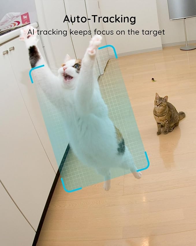 VIRTAVO Indoor Pet & Baby Camera, No Subscription Required, Dual-Lens 360° PTZ - Image 4