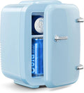Mini Fridge for Bedroom - 4 Liter/6 Can Mini Makeup Fridge, 110V AC/ 12V DC Portable Thermoelectric Cooler&Warmer for Skincare, Drink, Cosmetic, Medicine, Small fridge for Bedroom, Office, Dorm, Car by OSTBA