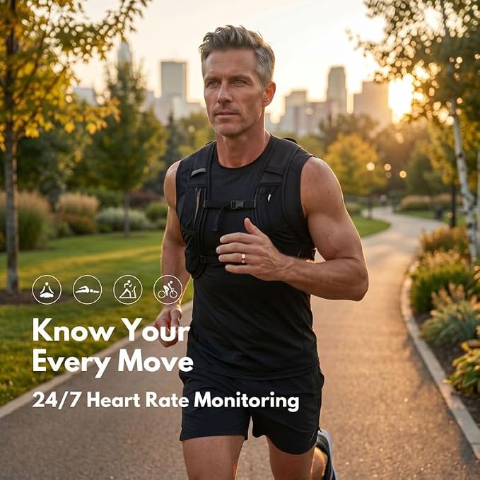Smart Ring Health Tracker 5ATM Waterproof Sport Ring Exclusive Vibration Alerts - Image 9