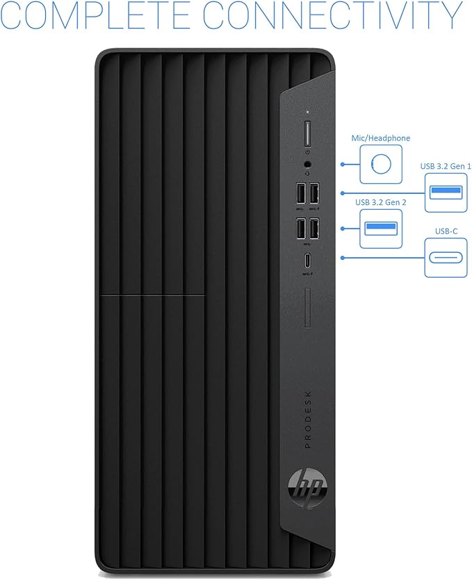 HP ProDesk 600 Desktop Computer, i5-10400F, 16GB RAM, 1TB SSD, GT 610 | Ideal for Office Work, Web Browsing, Remote work, and Everyday Multitasking; WiFi Adapter, Compact Design with Win 11 Pro - Image 3